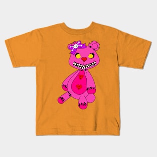 Girl zombie bear Kids T-Shirt